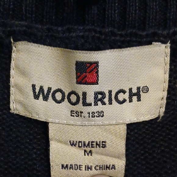 Woolrich Full-Zip Ribbed Knit Sweater - Black Acid Wash - Picture 2 of 7